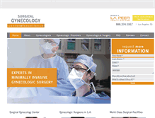 Tablet Screenshot of gynecologysurgerymd.com